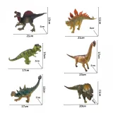 Bezpieczne figurki dinozaurów z elastycznej gumy