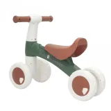 Ergonomiczne siedzisko w zielonym jeździku WOOPIE dla dzieci