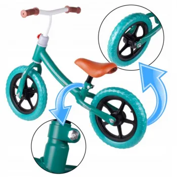 Piankowe koła EVA zapewniające komfort jazdy