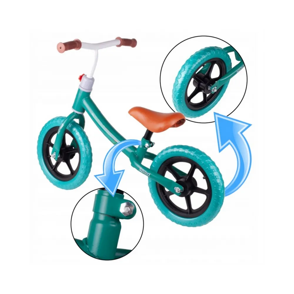 Piankowe koła EVA zapewniające komfort jazdy