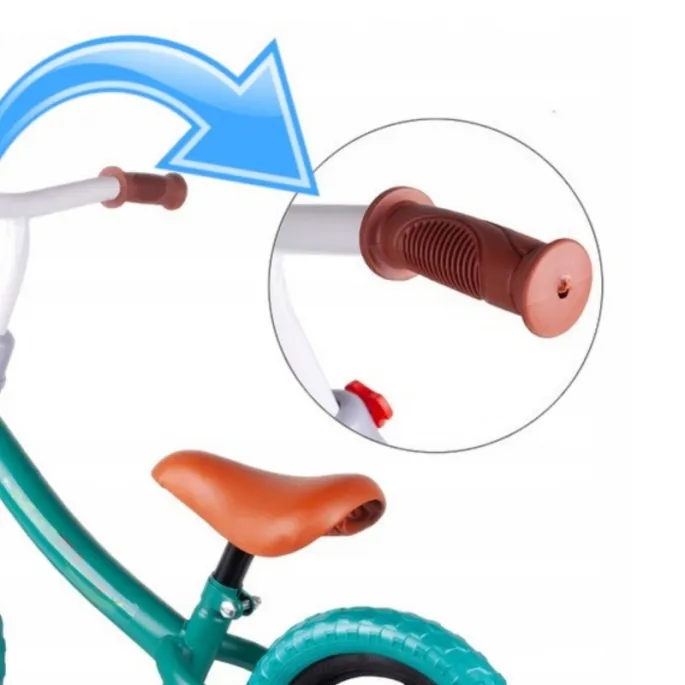 Regulowana wysokość kierownicy dla rosnącego dziecka