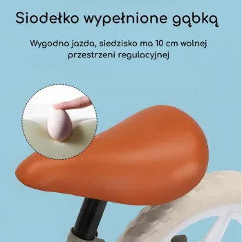 Rowerek biegowy z regulowanym siodełkiem