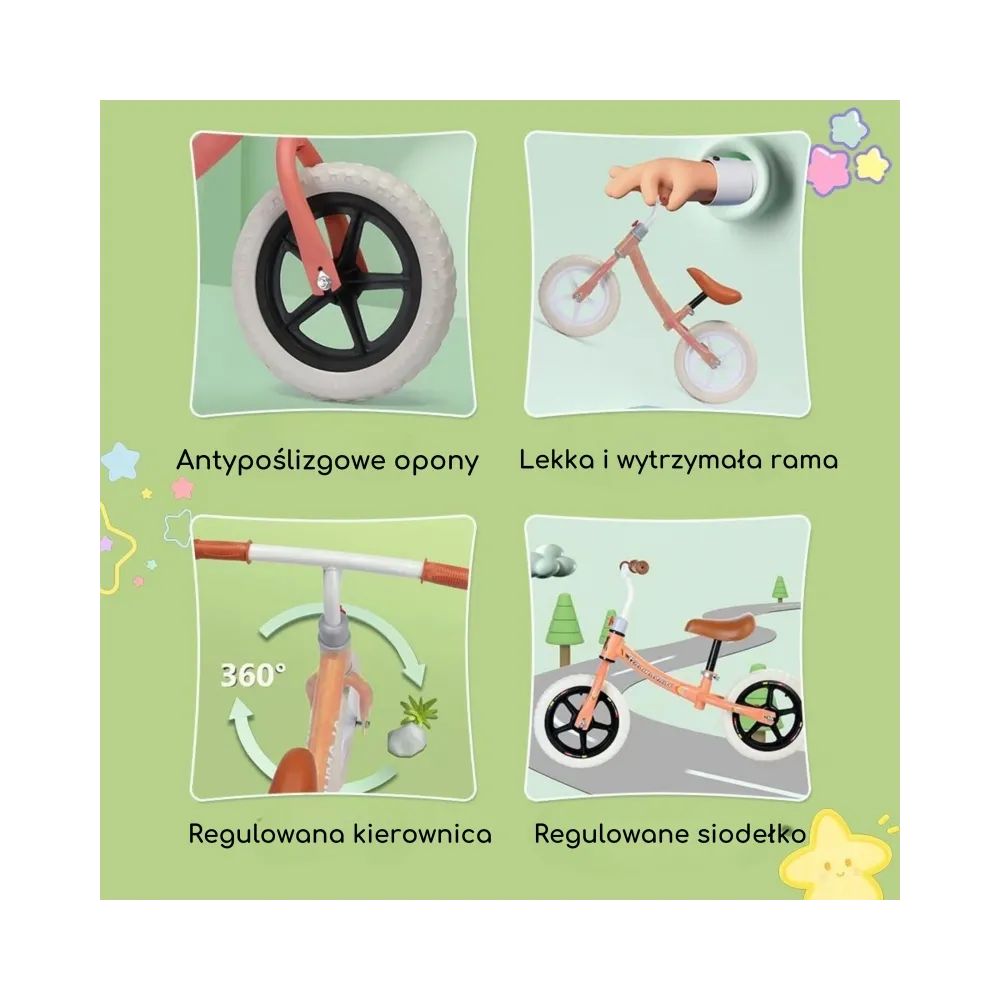 Ergonomiczny rowerek dla maluchów