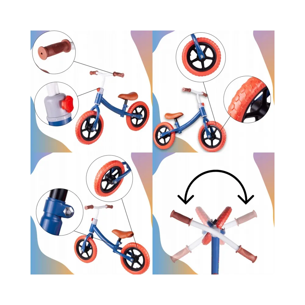 Ergonomiczny rowerek biegowy z piankowymi kołami