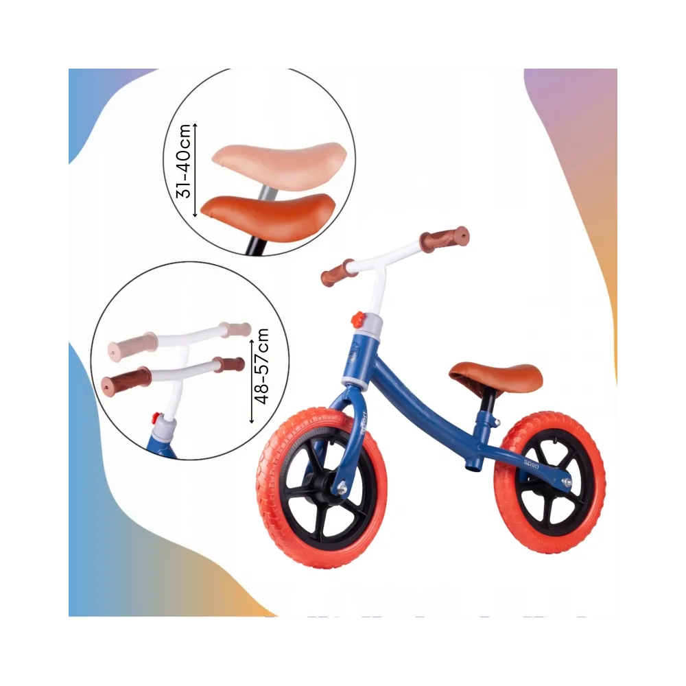 Bezpieczny rowerek dla maluchów z regulacją siodełka
