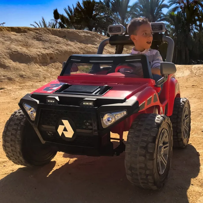 LED-owe światła w samochodzie dla dzieci INJUSA