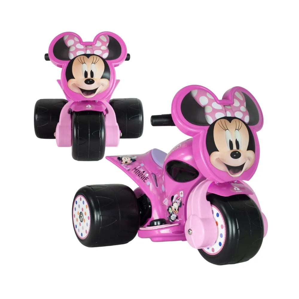 INJUSA Trzykołowiec Myszka Minnie Samurai 6V Jeździk dla Dzieci