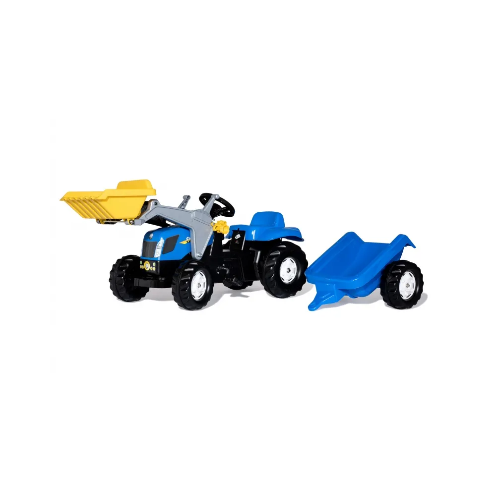 Niebieski traktor rollyKid z ruchomą łyżką