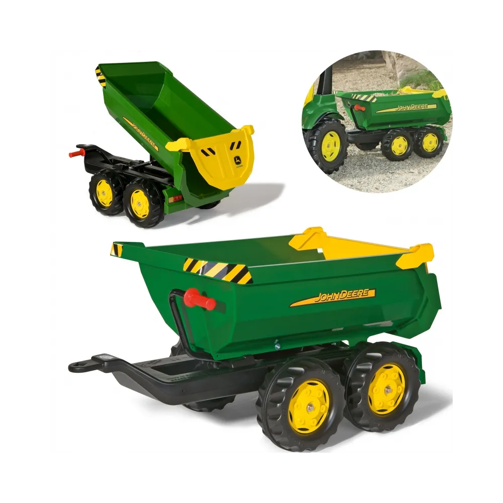 Przyczepa wywrotka Rolly Toys z dwuosiową konstrukcją