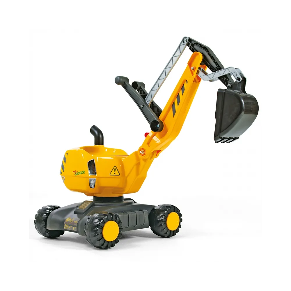 Funkcjonalna koparka dla dzieci w kolorze żółtym