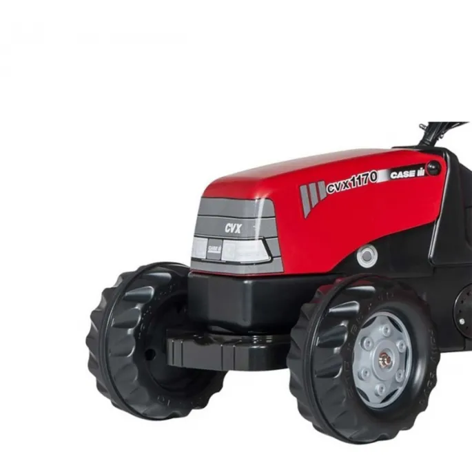 Traktor na pedały dla maluchów z funkcjonalną przyczepką