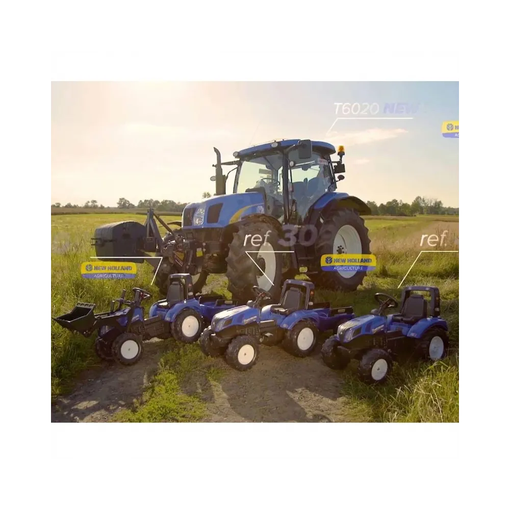 Traktor z klaksonem i napędem łańcuchowym