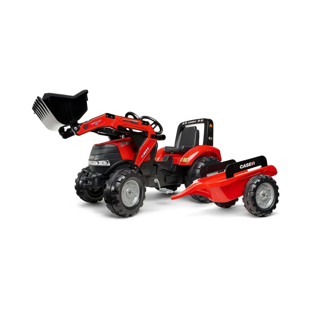 Traktor Case na pedały z łyżką dla dzieci