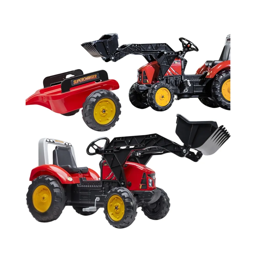 FALK traktor na pedały dla dzieci w kolorze czerwonym