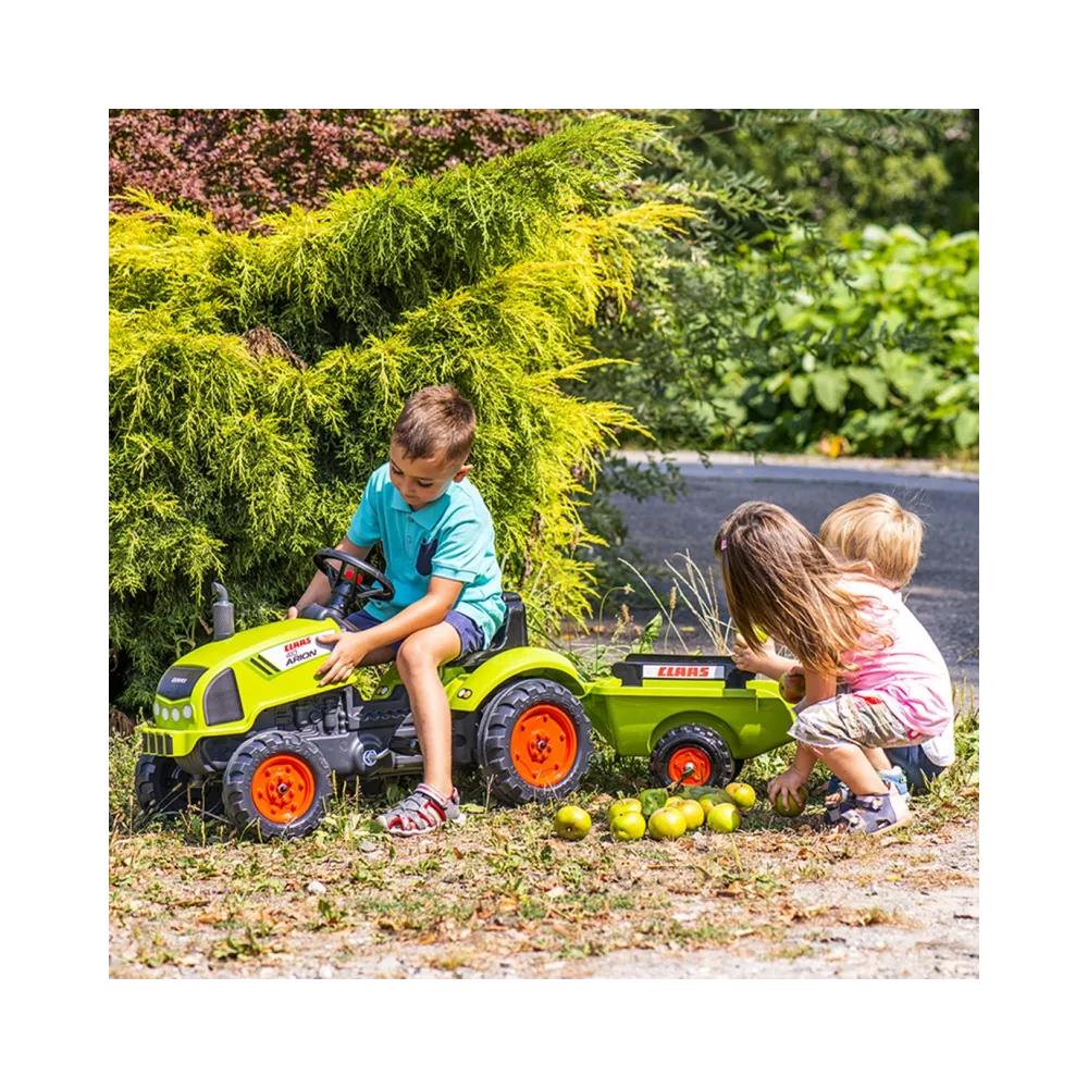 Traktorek Claas z kierownicą i klaksonem