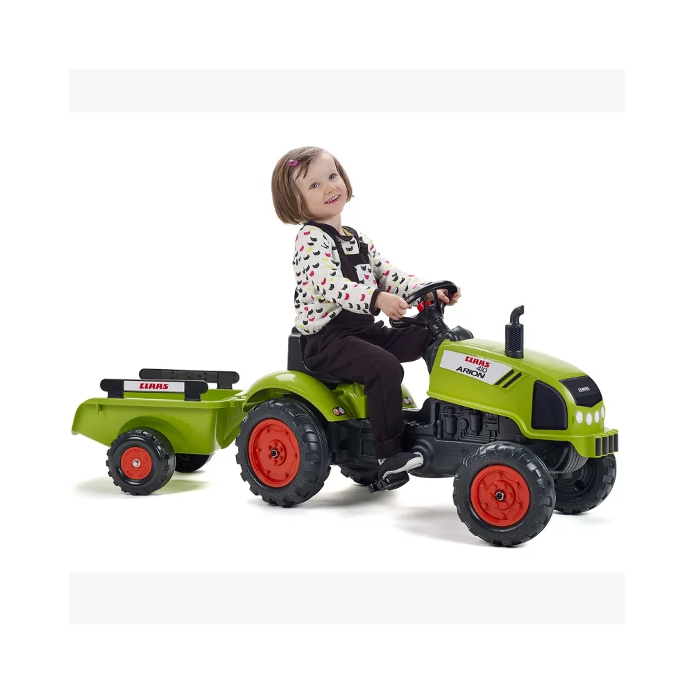 Bezpieczny traktorek dla dzieci z otwieraną maską