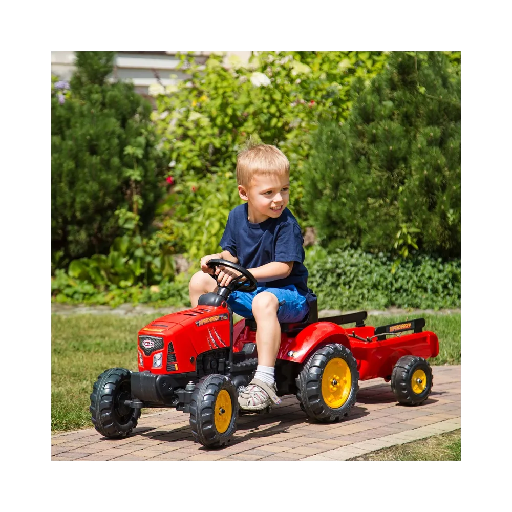 Traktorek na pedały FALK z kierownicą i klaksonem
