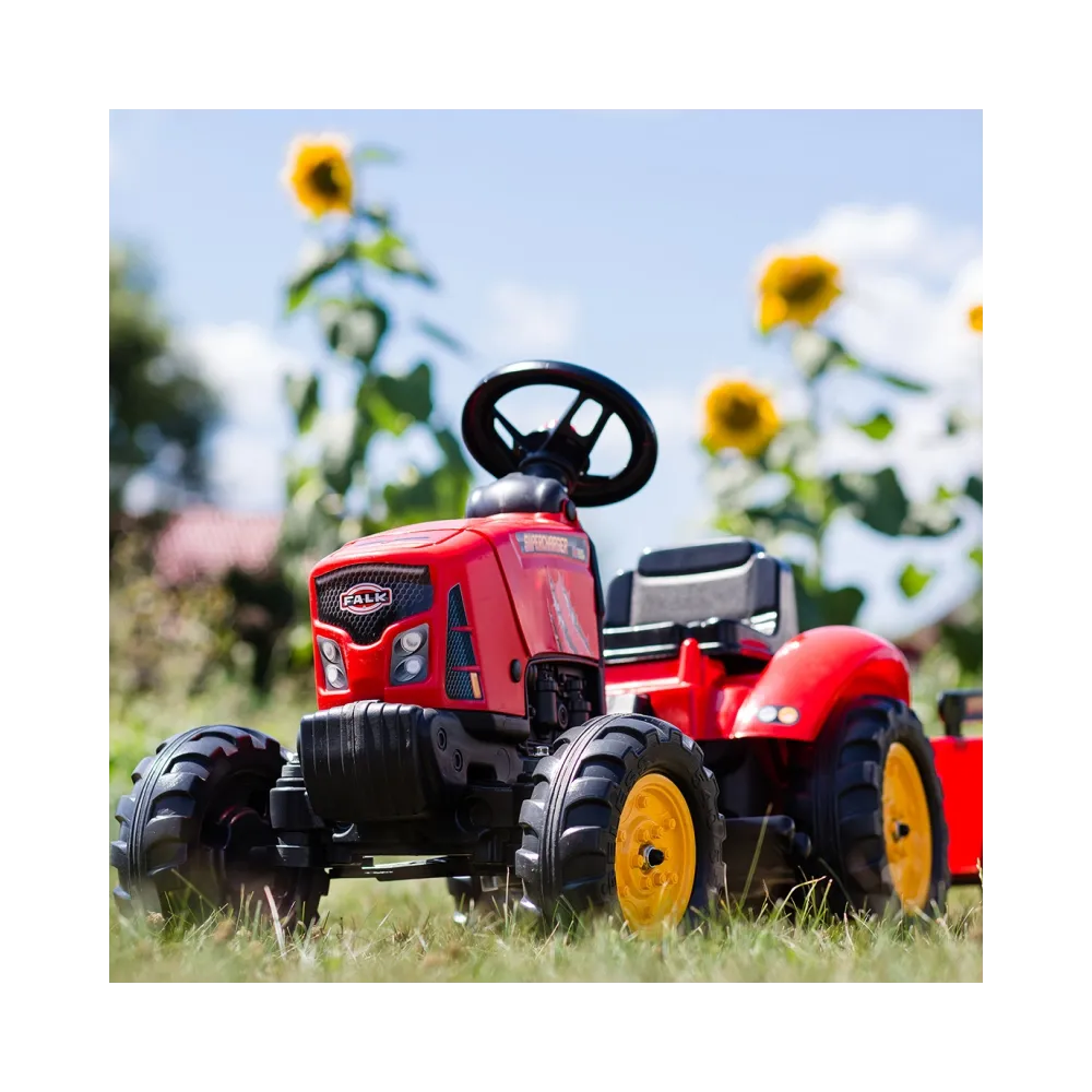 Traktorek FALK z wysokiej jakości plastikowymi kołami