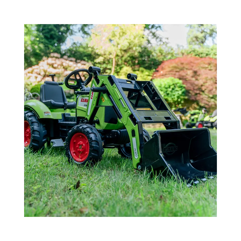 Traktor CLAAS AVEC na pedały z przyczepką FALK