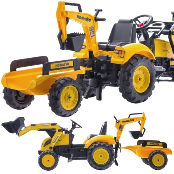 Traktor na pedały FALK z przyczepą i łyżką