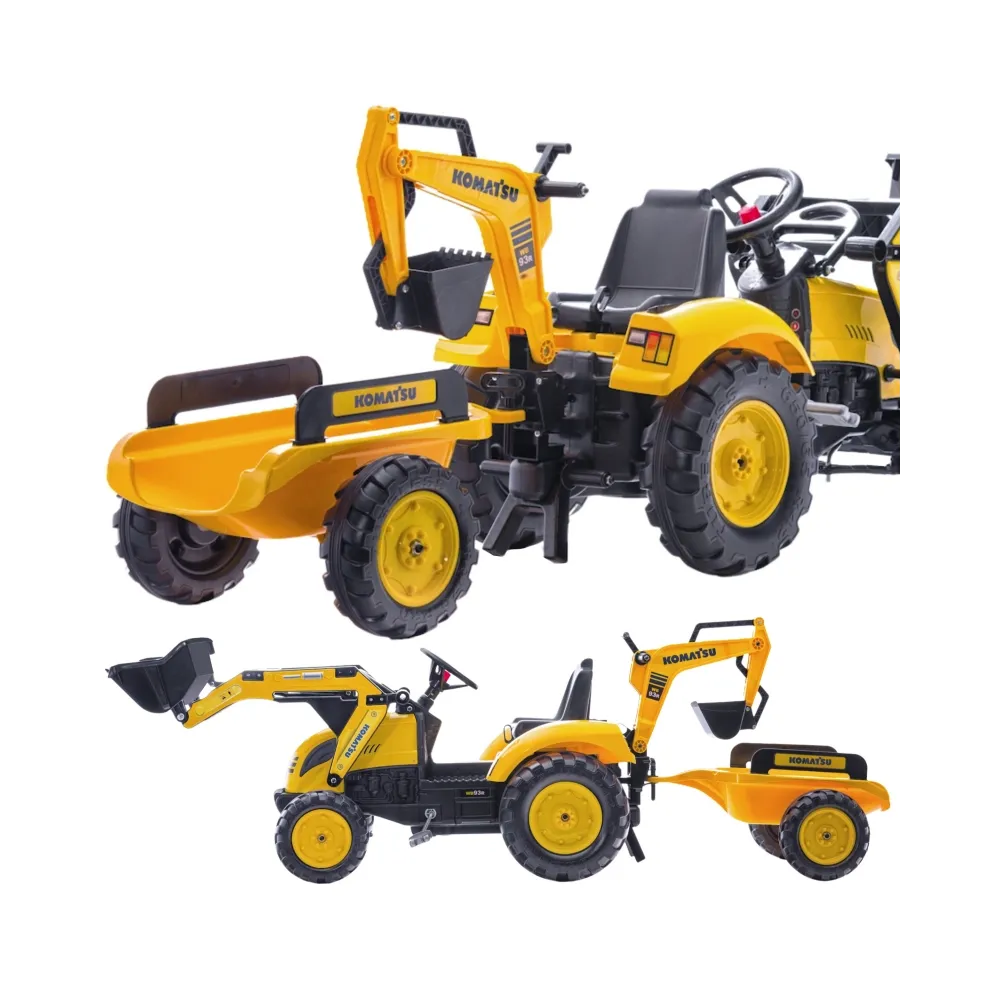 Traktor na pedały FALK z przyczepą i łyżką