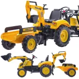 Traktor na pedały FALK z przyczepą i łyżką