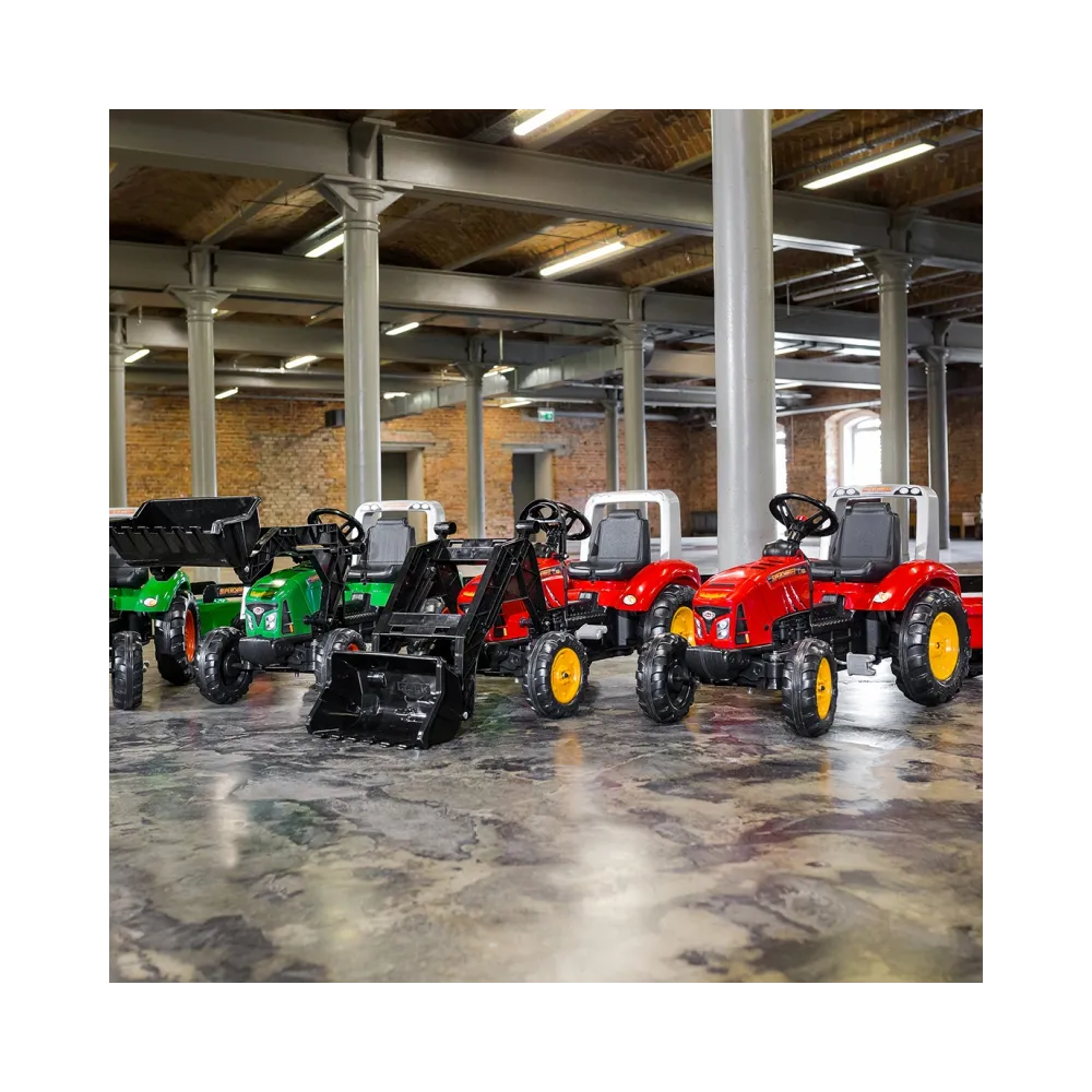 FALK traktorek z odczepianą przyczepką