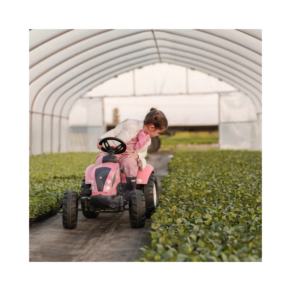 Traktor na pedały FALK z kierownicą i klaksonem dla dzieci
