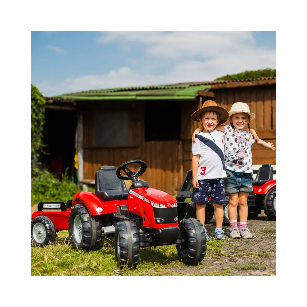 Traktor Massey Ferguson na pedały z klaksonem