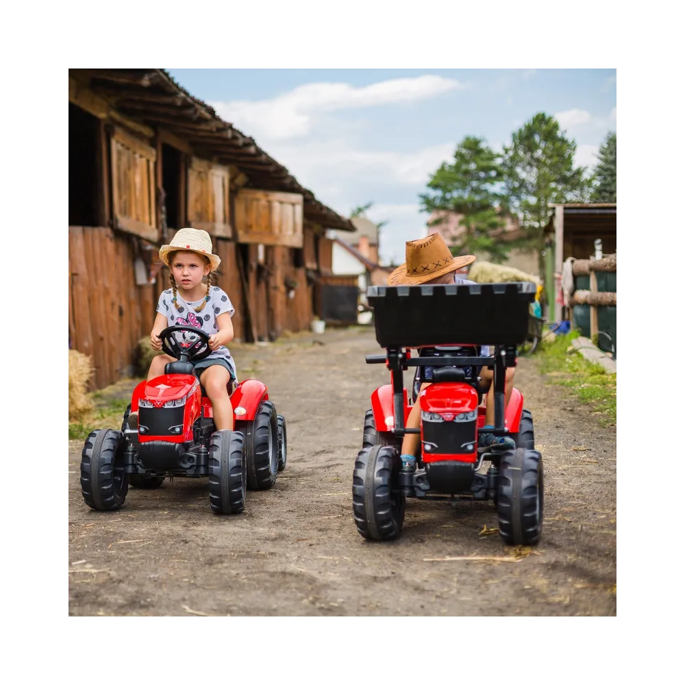 Traktor na pedały z wysokiej jakości materiałów