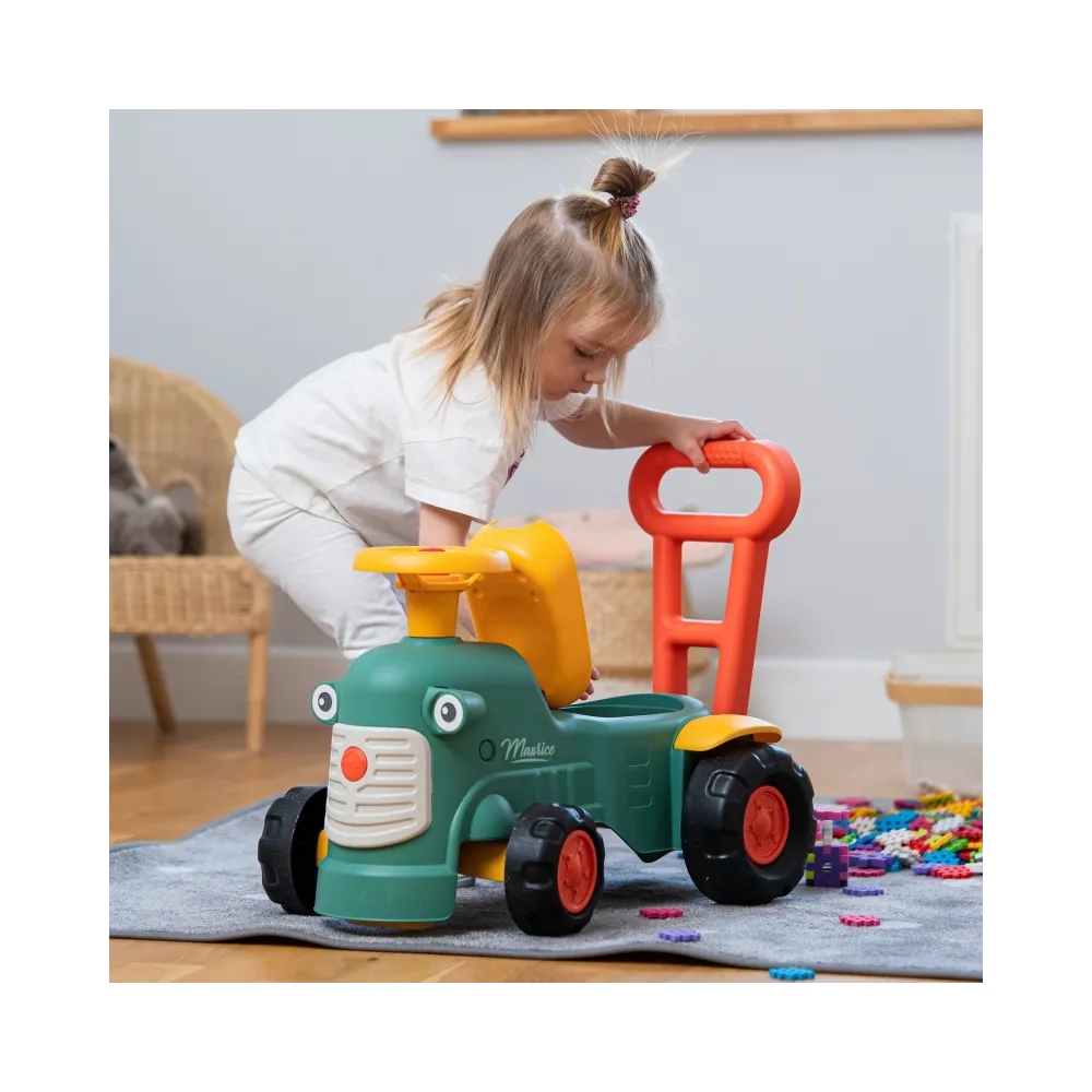 Zielony traktorek jeździk FALK idealny dla dzieci od 1 roku