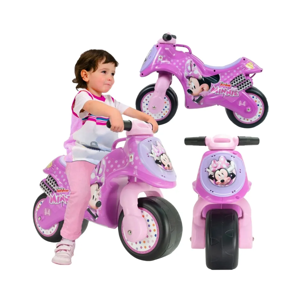 INJUSA Myszka Minnie Jeździk Motor Rowerek Biegowy