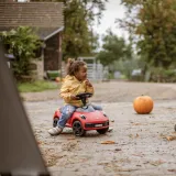 BIG Czerwony Jeździk Porsche 911 Klakson Ciche Koła