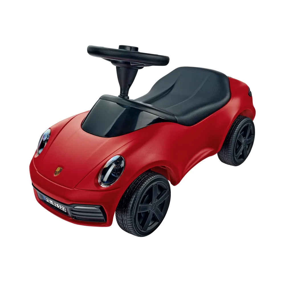 BIG Czerwony Jeździk Porsche 911 Klakson Ciche Koła