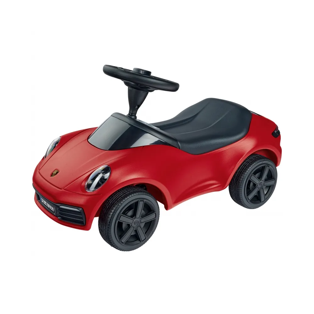 BIG Czerwony Jeździk Porsche 911 Klakson Ciche Koła