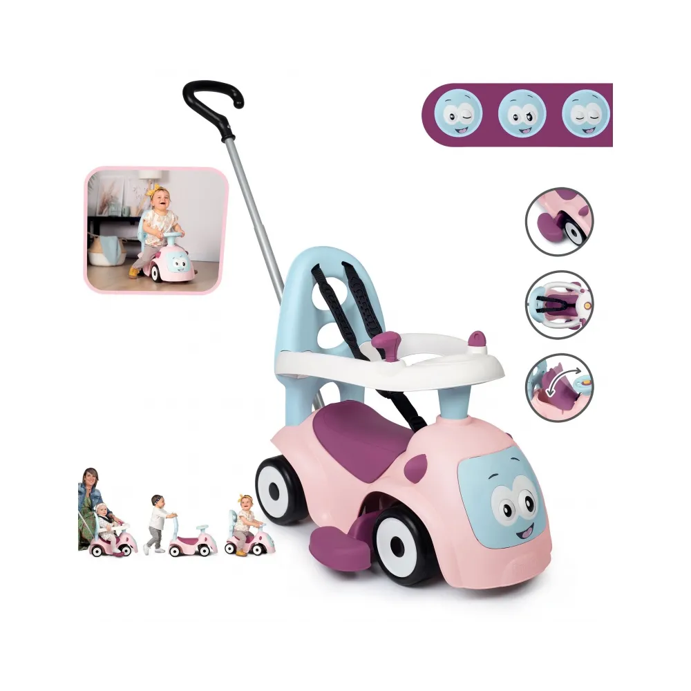 Różowy jeździk SMOBY Maestro dla dzieci