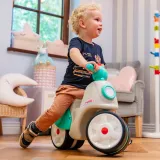 Jeździk z szerokimi kołami i powłoką elastomerową