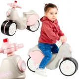 Różowy jeździk Scooter Strada Retro przeznaczony dla dziewczynek od 1 roku