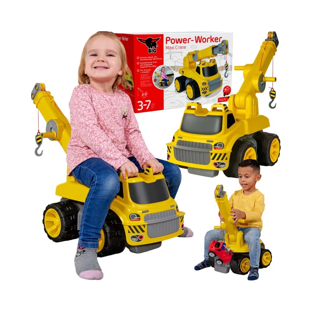 BIG Jeździk Dźwig Maxi Crane