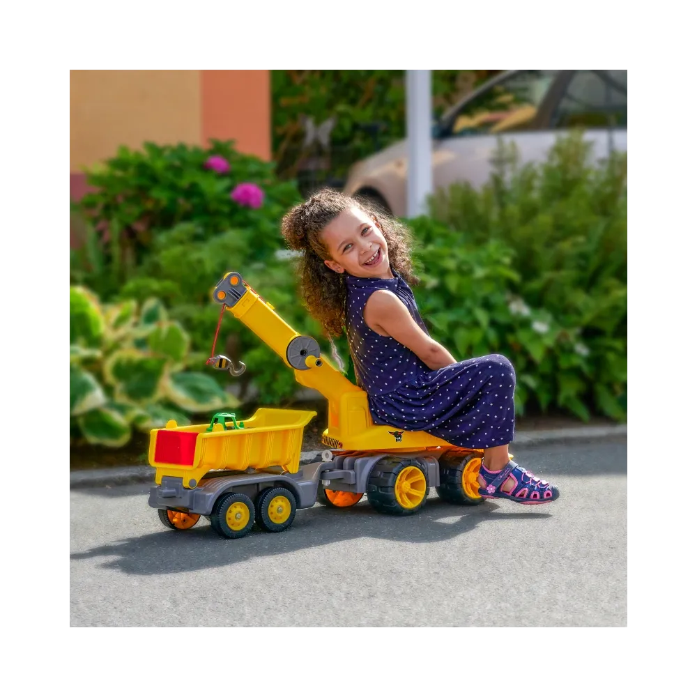 BIG Przyczepka Do Jeździków Power Worker Maxi Ruchoma Platforma