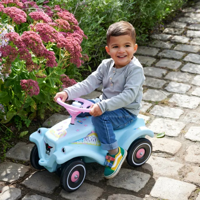 BIG Bobby Car Classic w turkusowym kolorze z klaksonem