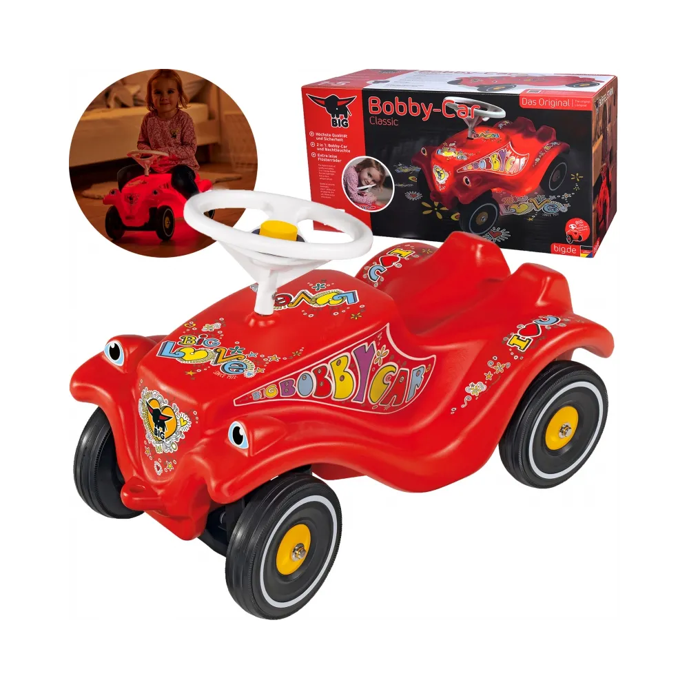 BIG Jeździk Bobby Car Classic z Klaksonem Świecący