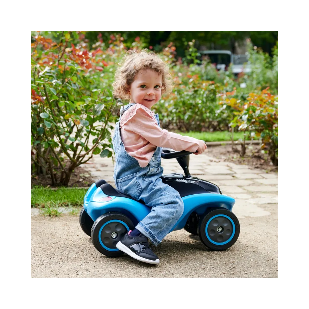 BIG Jeździk Next Blue Bobby Car z Klaksonem i Światłami