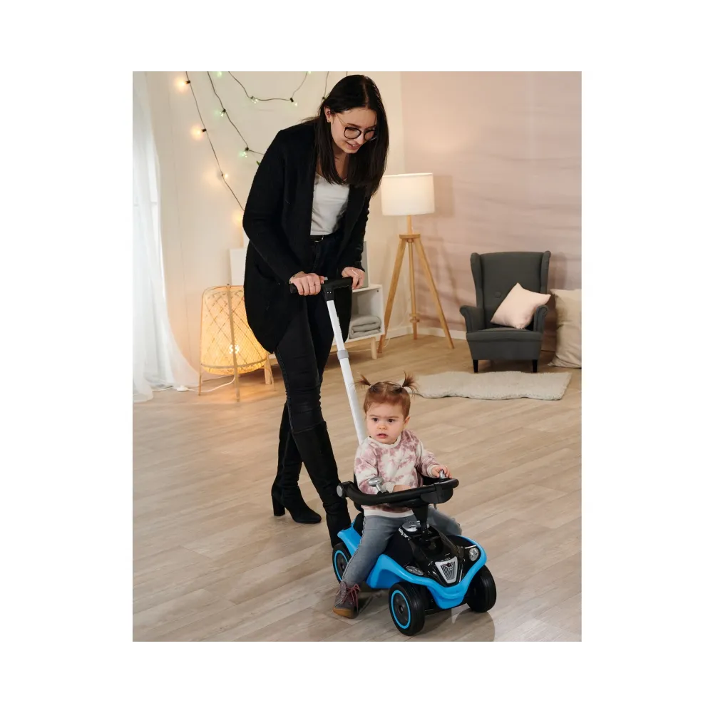 BIG Jeździk Next Blue Bobby Car z Klaksonem i Światłami