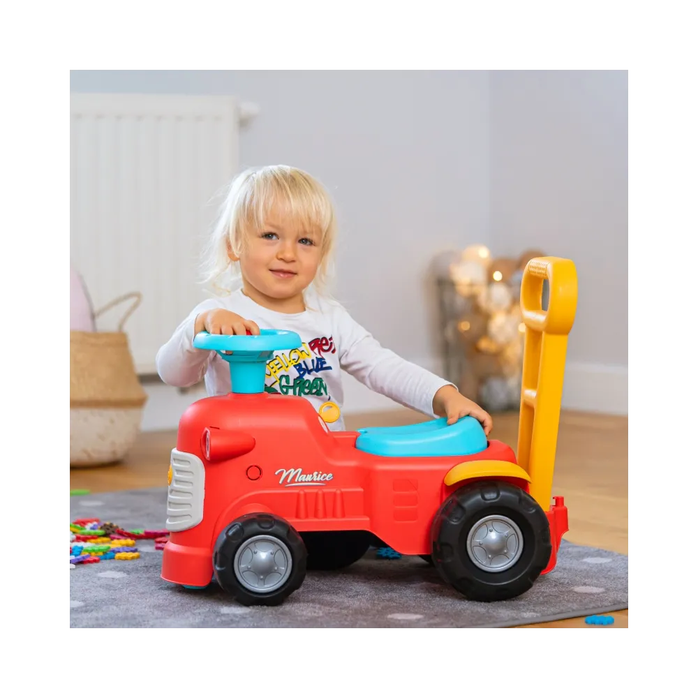 Traktorek z dźwiękowym klaksonem dla małych odkrywców