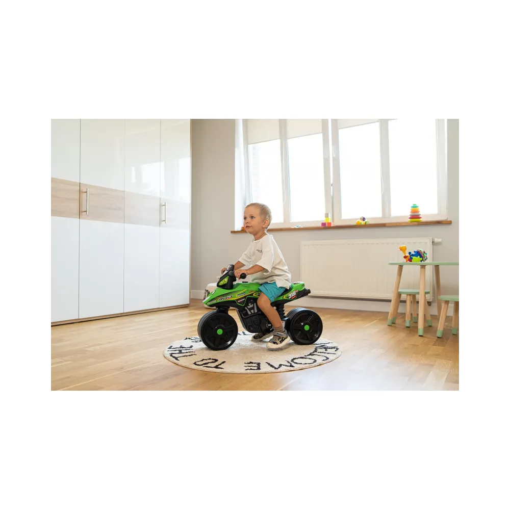 FALK Jeździk Racing Zielony Motorek Szerokie Koła od 1 roku