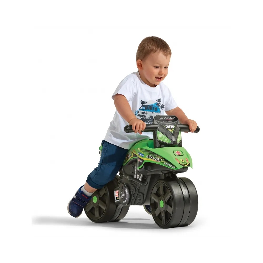 FALK Jeździk Racing Zielony Motorek Szerokie Koła od 1 roku