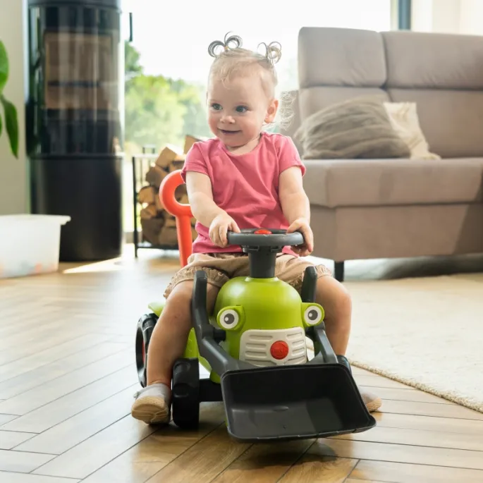 Bezpieczny traktorek jeździk dla maluchów