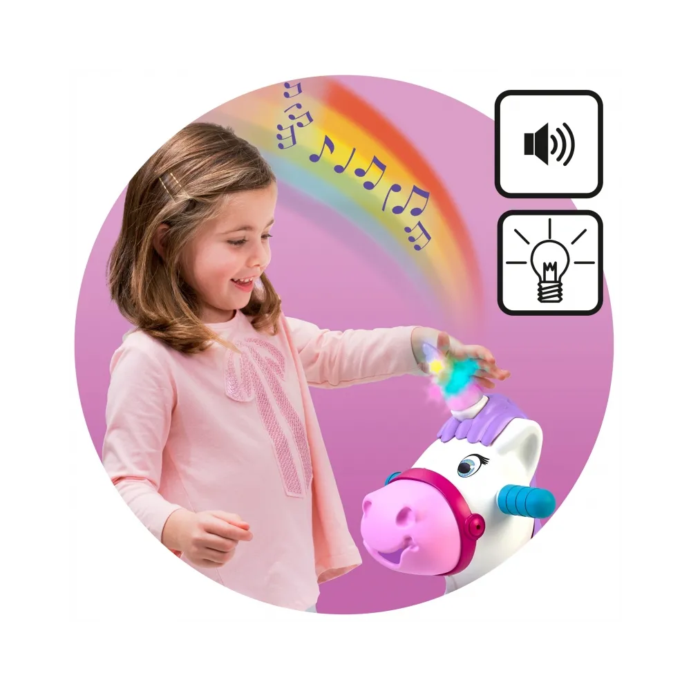 Wielofunkcyjna zabawa z wesołym jednorożcem