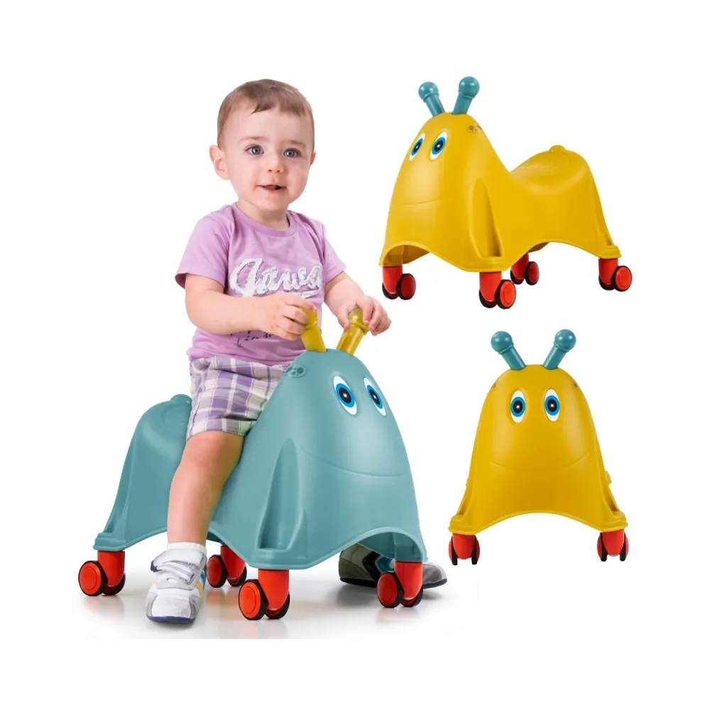 Jeździk odpychacz FEBER z obrotowymi kółkami 360° dla najmłodszych.